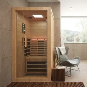 Cabine de sauna en bois Relaxo 1 personne