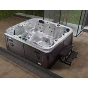 Hydromassage spa acrylique blanc 52 jets 5 personnes