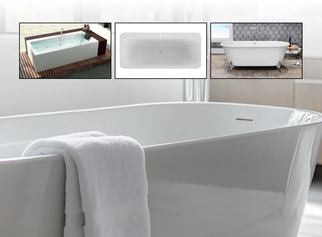 Salle de bain élégante avec une baignoire et douche modernes, optimisées pour maximiser l'espace et offrir une expérience fonctionnelle et relaxante.